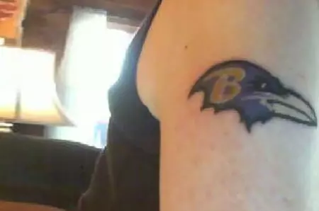 Raven With Alphabet Tattoo