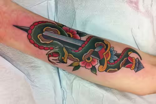 Reptile Dagger Tattoo Reptile Dagger Tattoo