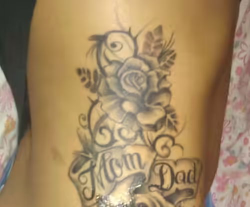 rosy mom dad tattoo rosy mom dad tattoo