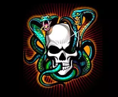 snakes and skull tattoo