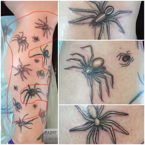 Spider-To-Spider Tattoo Spider-To-Spider Tattoo