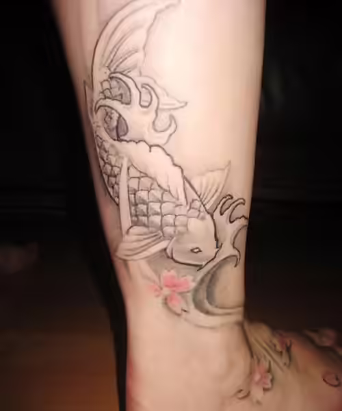 Swimming Fish Tattoo Swimming Fish Tattoo