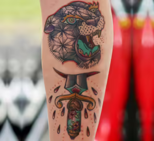 Tiger Dagger Tattoo Tiger Dagger Tattoo