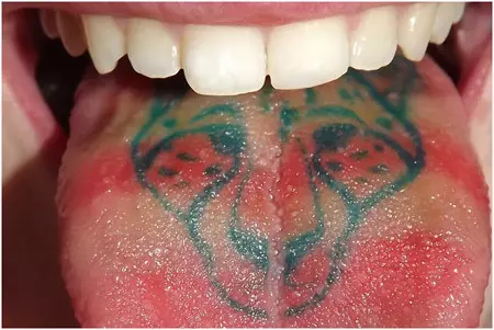 Tiger Tongue Tattoo