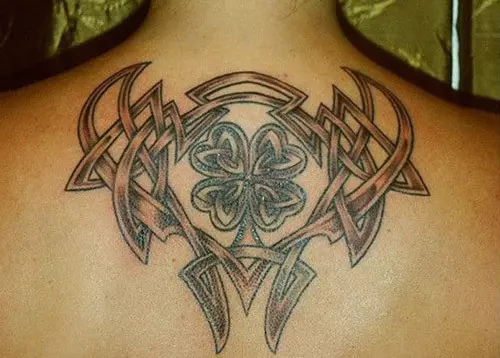 Tribal Art Inspired Shamrock Tattoo