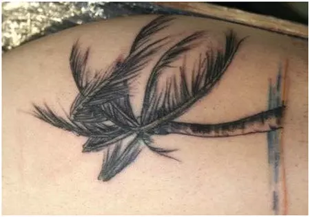 Upper Arm Palm Tree Tattoo
