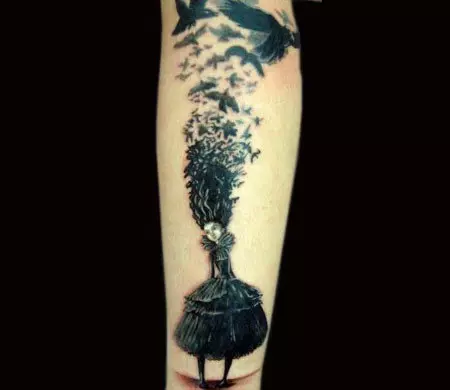 Witch Raven Tattoo