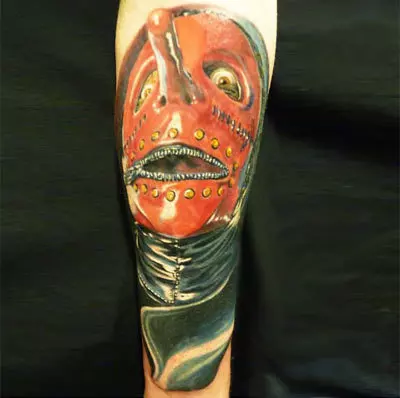 Zipped mask tattoo