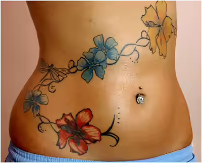 asian floral tattoos asian floral tattoos