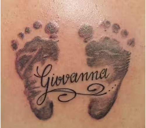 baby footprint tattoo design baby footprint tattoo design