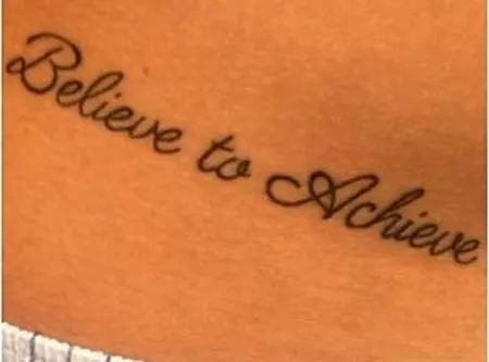 believe to achieve tattoo