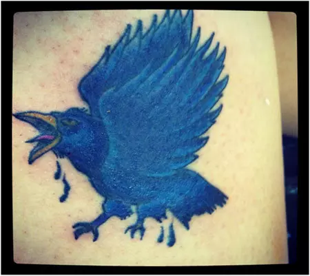 blue raven tattoos