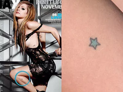 blue star tattoo