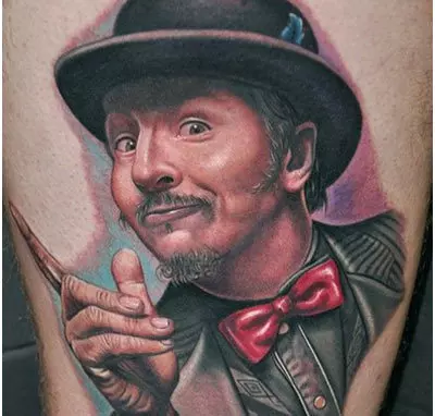 color portrait tattoo