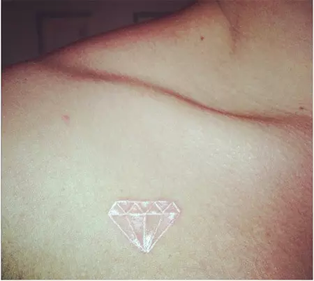 crystal diamond tattoo