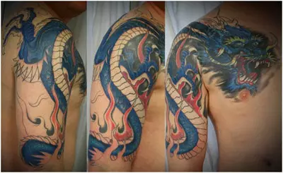 dragon asian tattoos