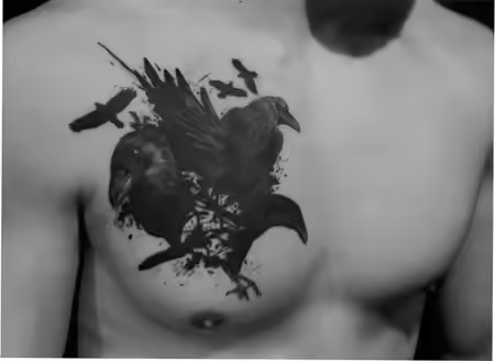 flock of ravens tattoo flock of ravens tattoo