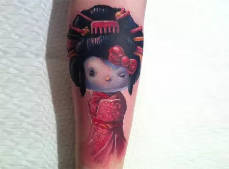 geisha doll tattoo