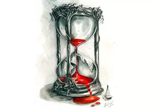 hourglass tattoo designs