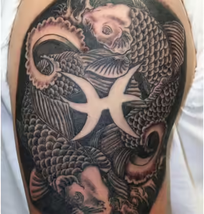 koi pisces tattoo koi pisces tattoo