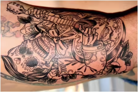 mexican day of the dead tattoo mexican day of the dead tattoo