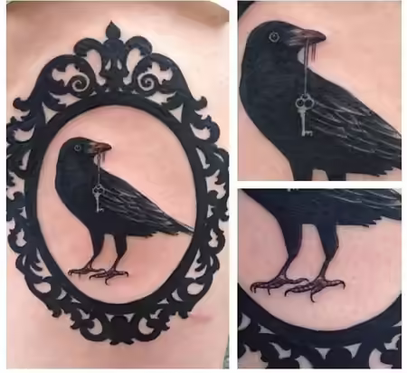 raven key tattoo raven key tattoo