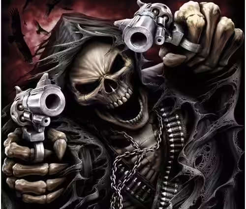 skeleton gun tattoo skeleton gun tattoo