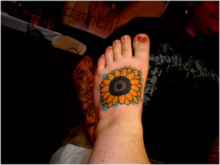 sunflower tattoo