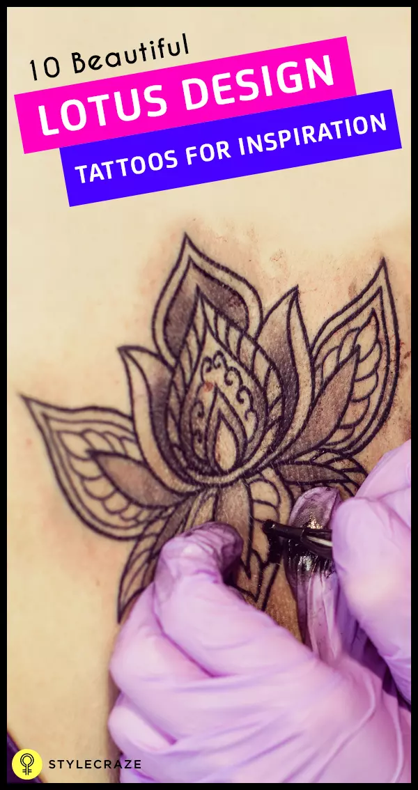 10 Beautiful lotus design tatoos for inspirations