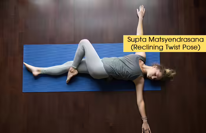 Gentle Yoga - Supta Matsyendrasana (Reclining Twist Pose) 6.-Supta-Matsyendrasana-(Reclining-Twist-Pose)