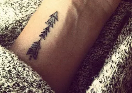 Aztec Arrow Tattoo