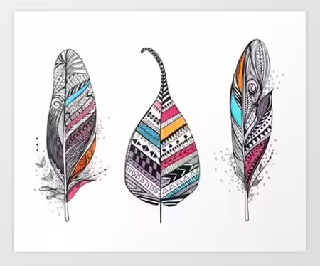 Aztec Feather Tattoo Aztec Feather Tattoo