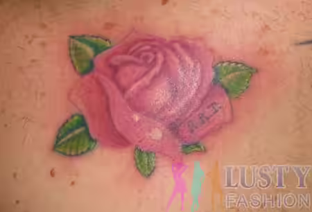 Beautiful pink rose tattoo Beautiful pink rose tattoo