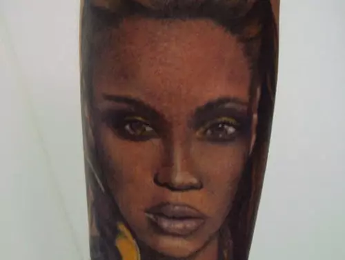 beyonce full face tattoo