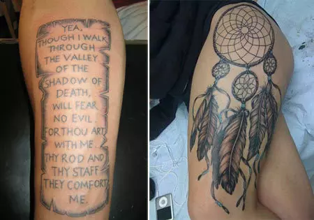  Biblical Verse on Scroll Tattoo 