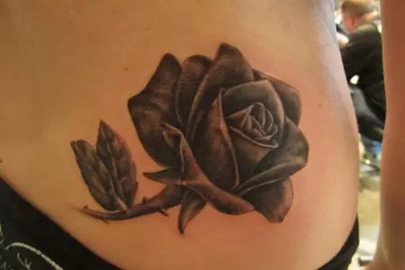 Black rose tattoo