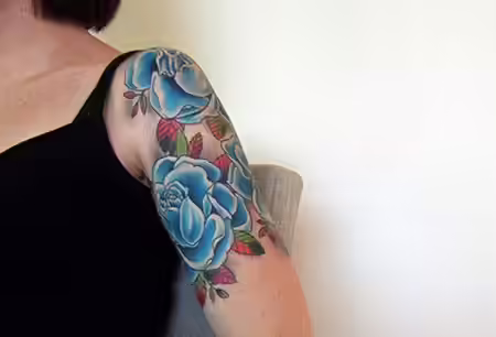 Blue Roses tattoo Blue Roses tattoo