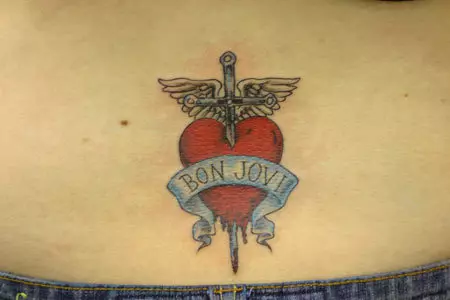 Bon Jovi Scroll Tattoo