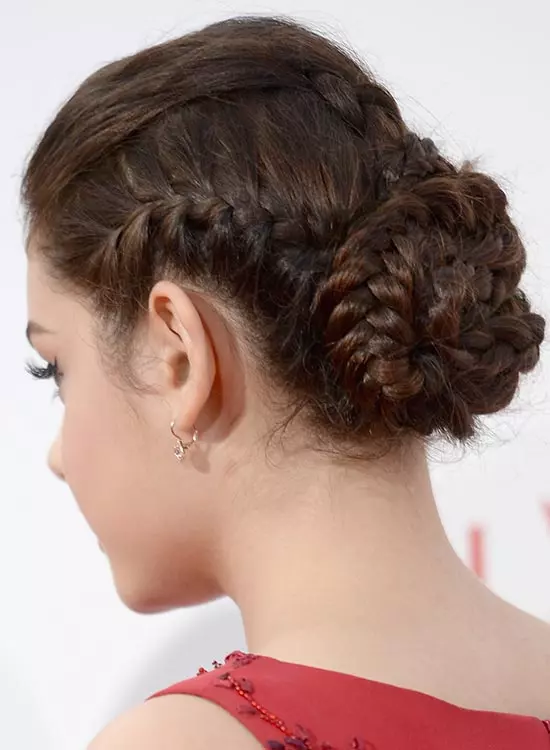 Elegant Multi-Braided Bun with Puffy Top