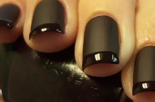 10. French Tips On Matte Nail Polish