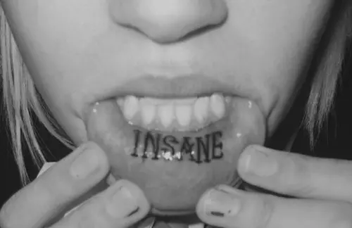 Inner Lip Tattoo