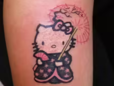 Japanese Hello Kitty Tattoo Japanese Hello Kitty Tattoo