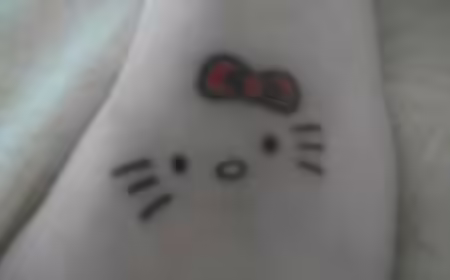 Kitty Outline Tattoo Kitty Outline Tattoo