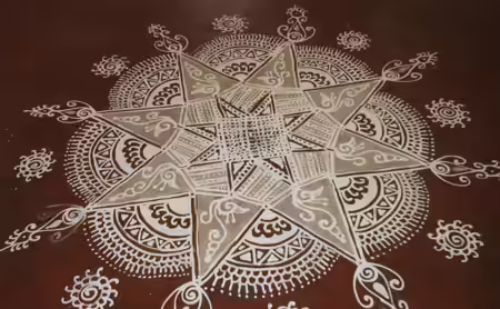 South Indian mandapam kolam rangoli design South Indian mandapam kolam rangoli design