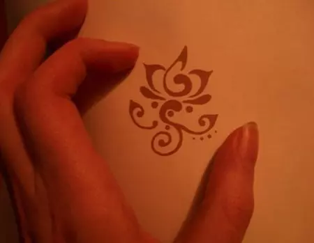 Miniature Red Lotus Tattoo