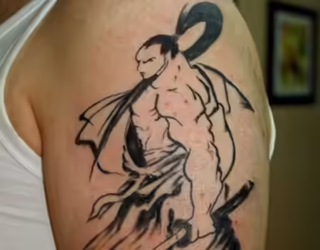 Minimalist Samurai Tattoo Minimalist Samurai Tattoo