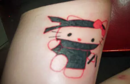 Ninja Kitty tattoo