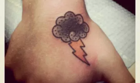 Rain Filled Heavy Cloud Tattoo