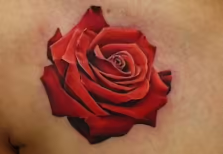Red rose tattoo Red rose tattoo
