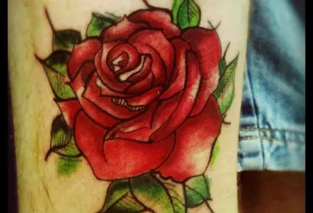 Romantic rose tattoo